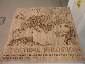 Société Réaliste, Spectral Aerosion, 2010. Jean-Baptiste Naudy removed this work from the Biennale in protest